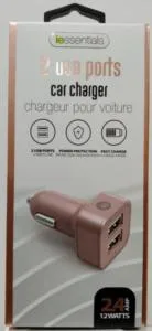 2.4amp 2USB Car Charging Rose Gold
