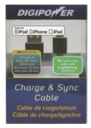 6Ft (1.8m)Ipad Sync Charge Cable