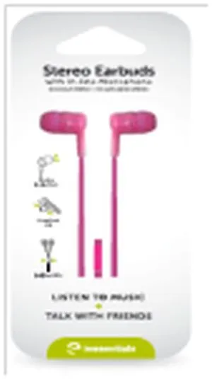 IE Stereo Earbuds with In-Line Microphone Pink