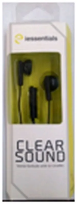 IE Clear Sound Stereo Earbuds w/in-line Mic Black