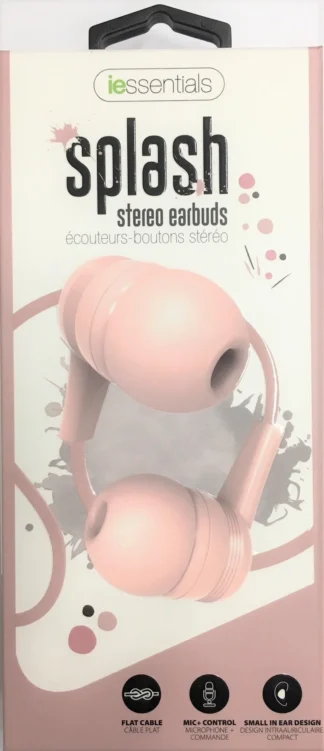 Splash 3.5 Stereo Earbud Pink