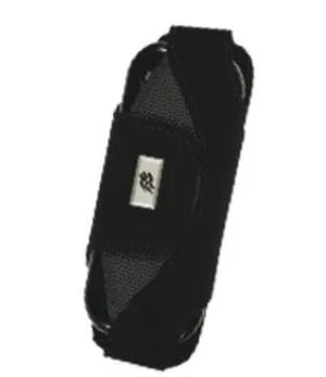 SUEDE HORIZ. POUCH/MED.BLK