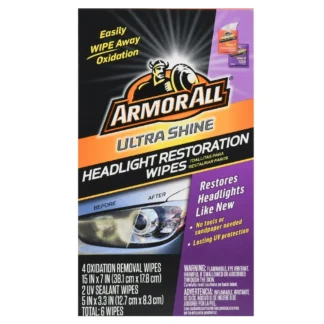 AA Ultra Shine Headlight Restoration Wipes.