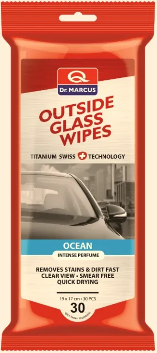 Dr. Titanium Wipes Outside Glass Ocean