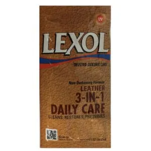 Lexol 3-In-1 Leather Care Sachet 1oz. 50/case