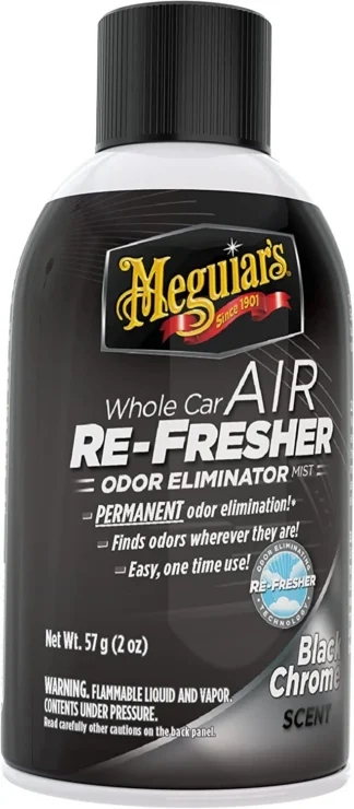 Meguiar's Whole Car Air Re-Freshener-Black Chrome 2oz