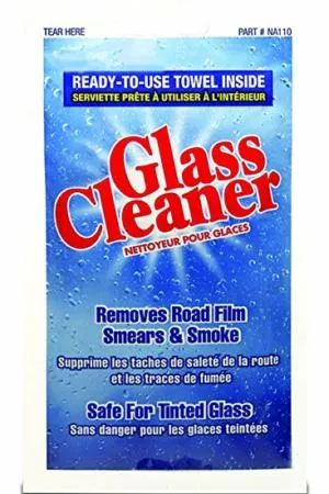 Glass Cleaner Disposable Towelette,100pcs/case