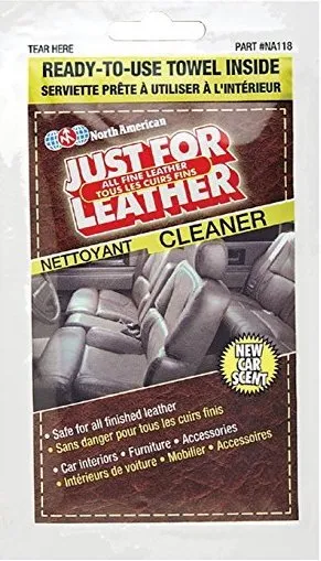 Just For Leather Cleaner Towelette, 100pcs/case