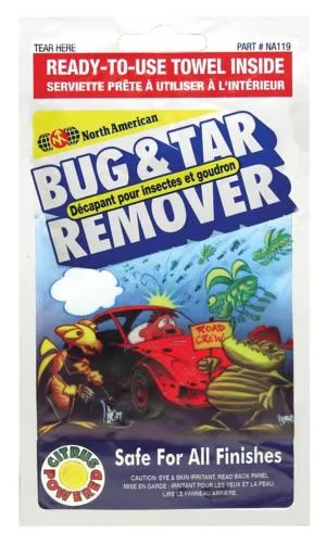 Bug & Tar Remover Towelette,24pcs/case
