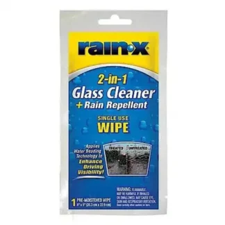 Rain-X® Clear 2-in-1 Glass Cleaner + Rain Repellent - 8"x9" Pre-Moistened Wipe