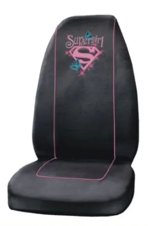Supergirl Stars/butterflies-Seat Cover
