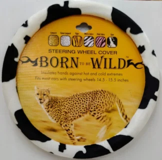 "Born To Be Wild" Steering Wheel Cover-COW