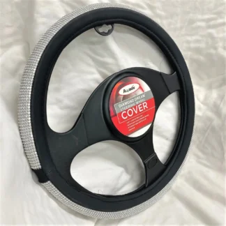Allison Silver Sparkke Diamond Steering Wheel Cover