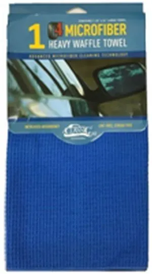 C4 Heavy Waffle Weave Towel BLUE, 24'x24"