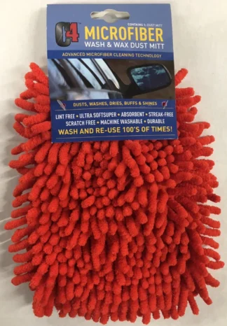 C4 Microfibe Wash & Wax Dust Mitt, size L, 6X9