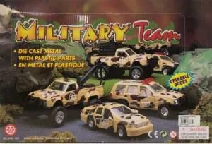 D/C P/B MILITARY VEHICLES 12PCS