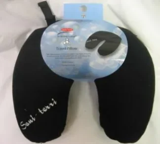 Sani-Terri Travel Pillow Black
