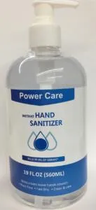 Power Care Hand Sanitizer Gel 19FL.oz 24/case