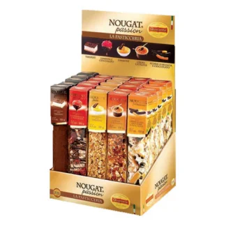 Quaranta Soft Nougat Bars Pasticceria, Torrone 25pcs/3.5mix. Almond, Hazelnut, Pistachio